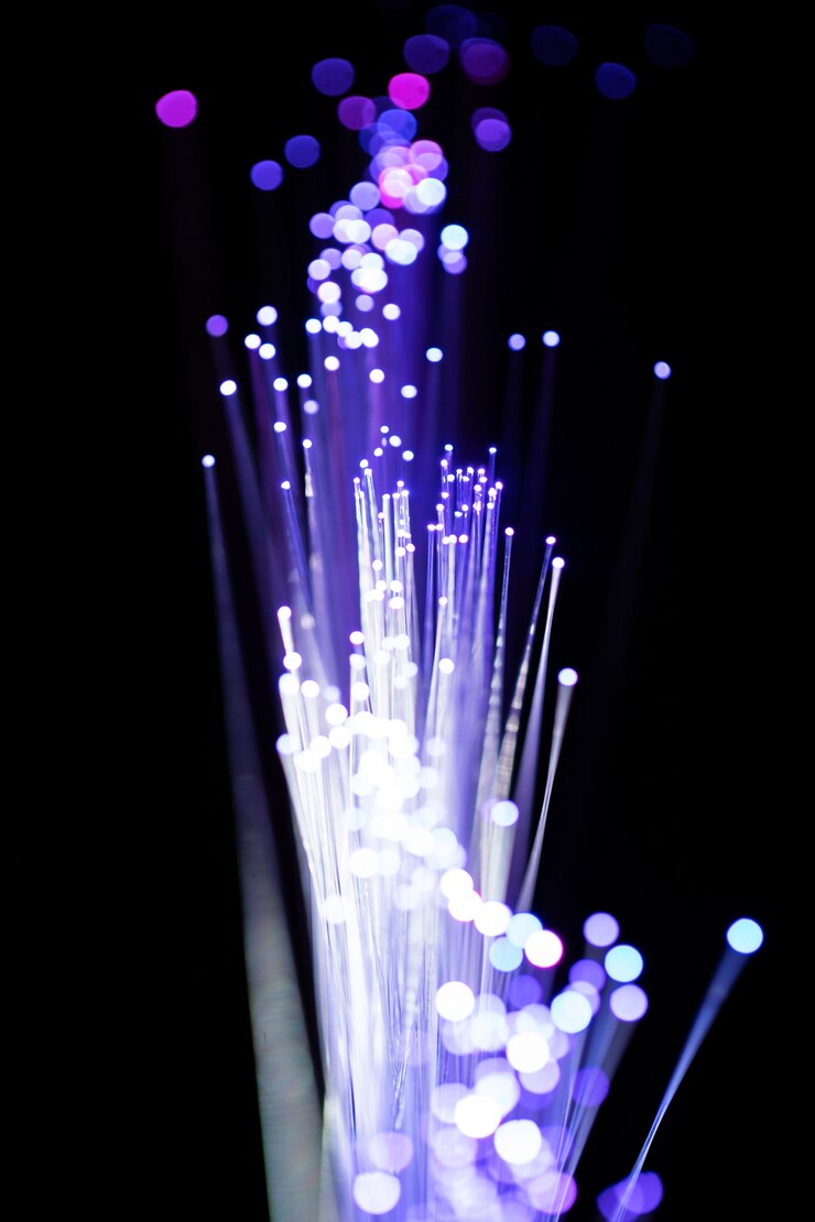 close up beautiful optical fiber details 23 2149212617 Schaumburg Commercial Security Systems