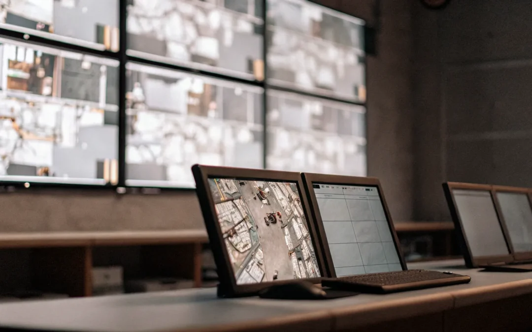 AI-powered security analytics dashboard displaying threat data.