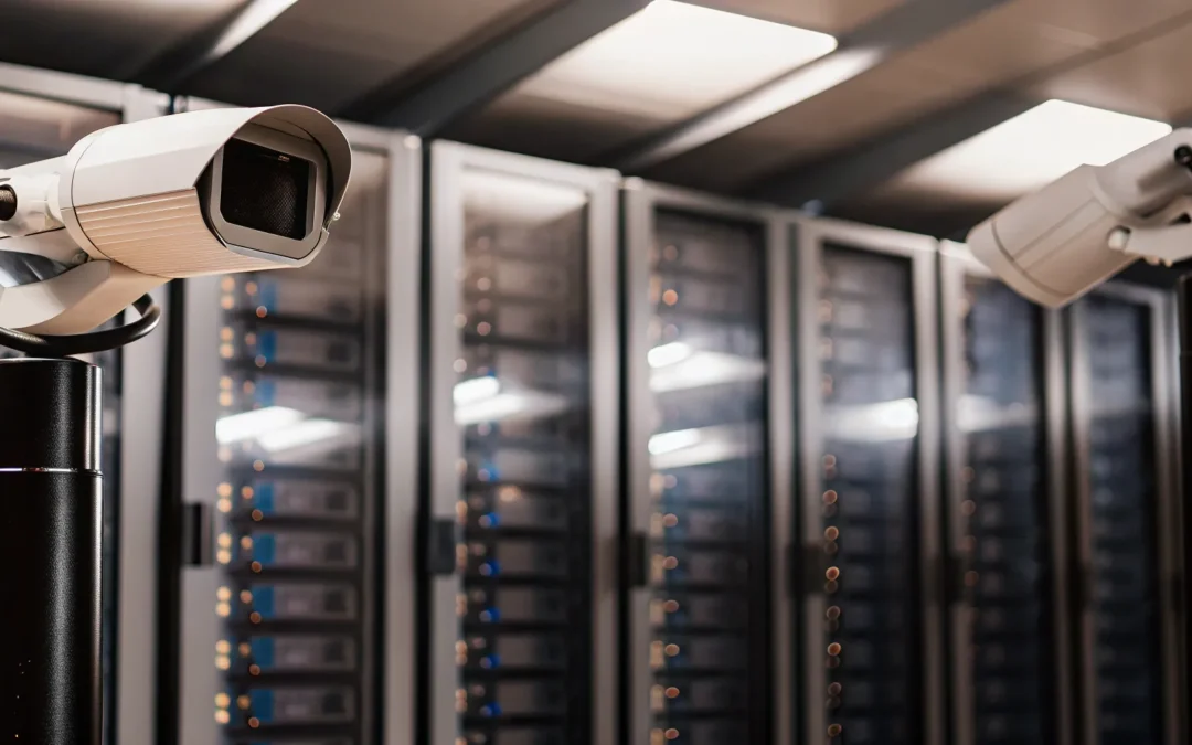 Secure server rack infrastructure design.
