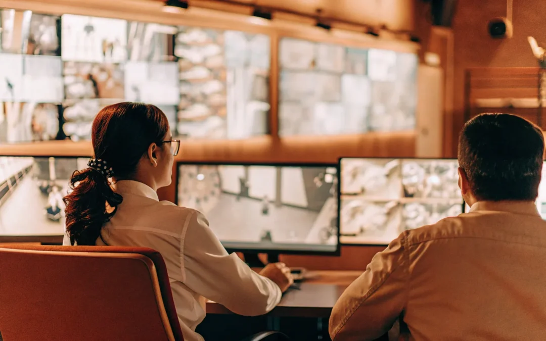 Custom security engineering monitors surveillance for enhanced protection.