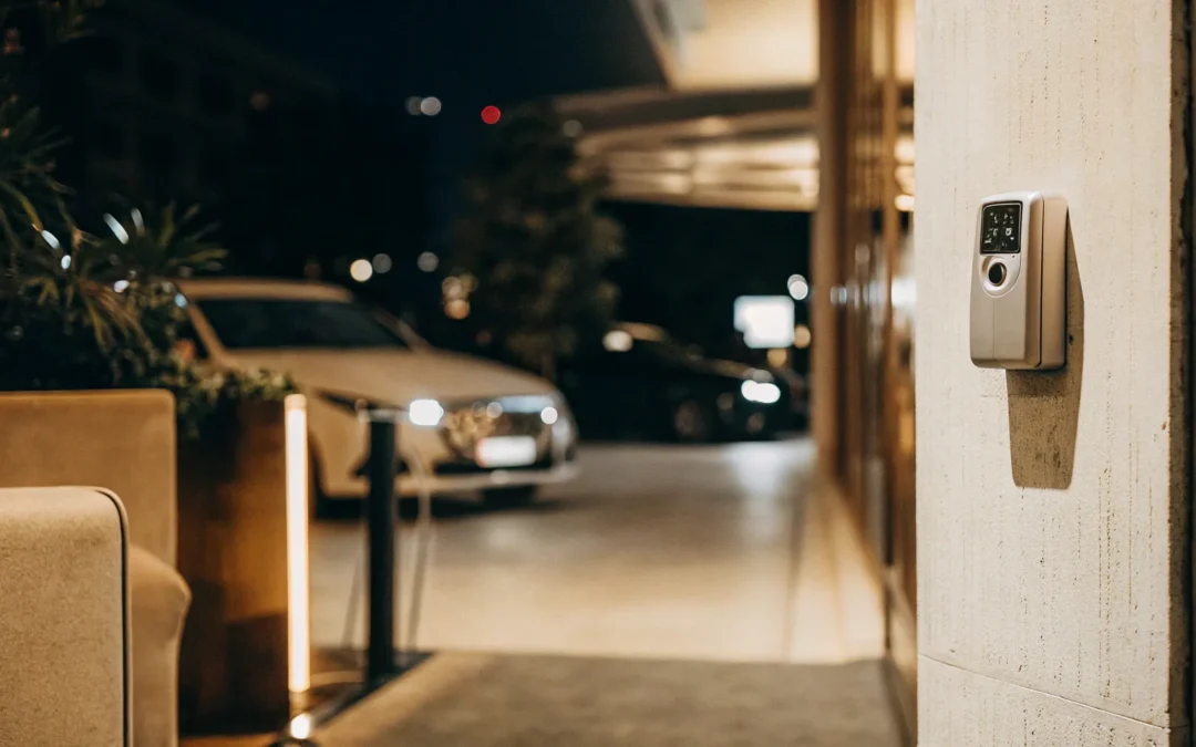 Hotel security system protects guests.