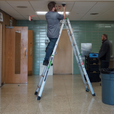 1 School Security Camera Installation Hallway