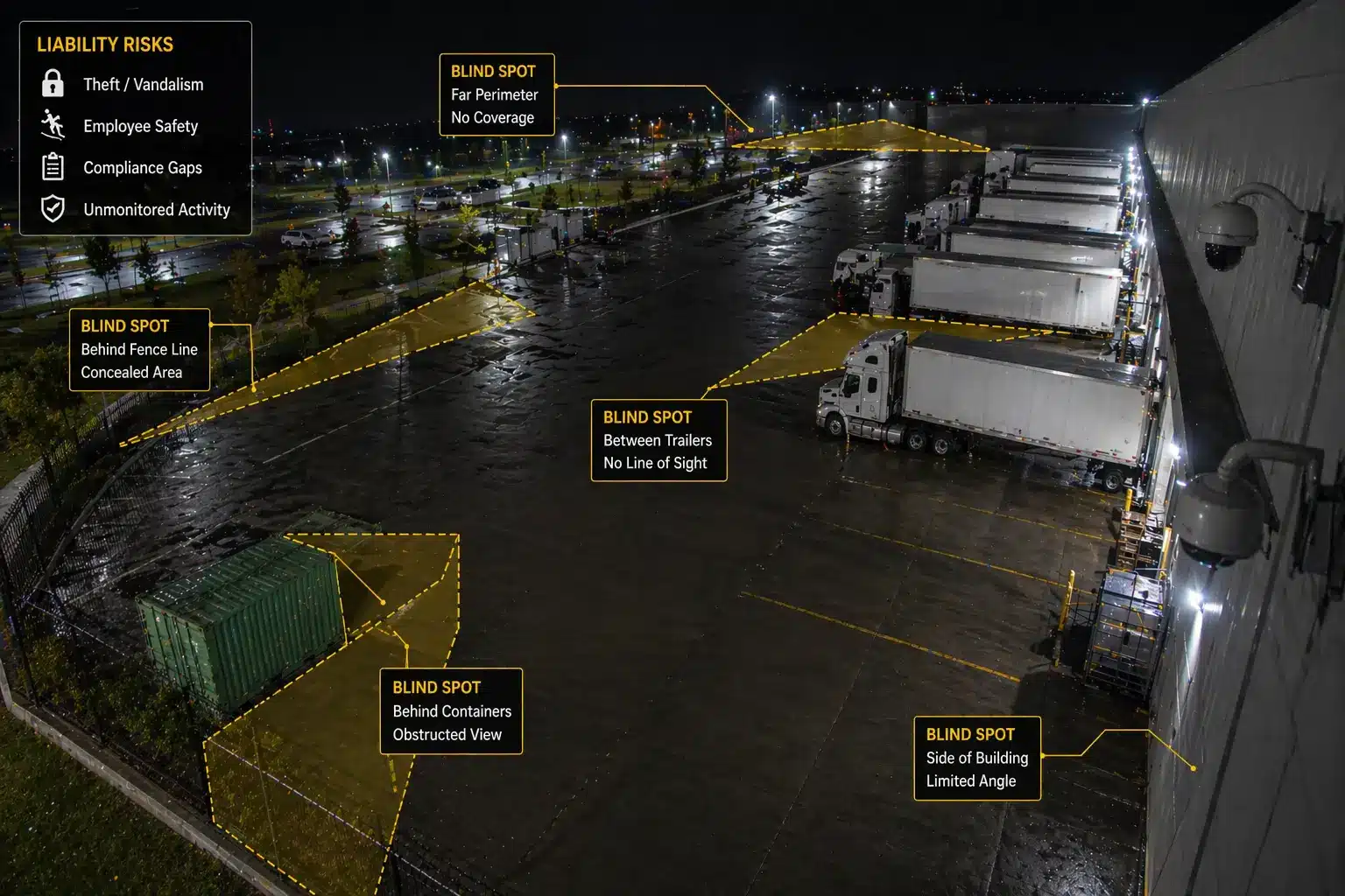 Trusted Commercial Security Camera Installation Chicago | Umbrella Security 19 Blind spots and liability exposure for commercial camera installations