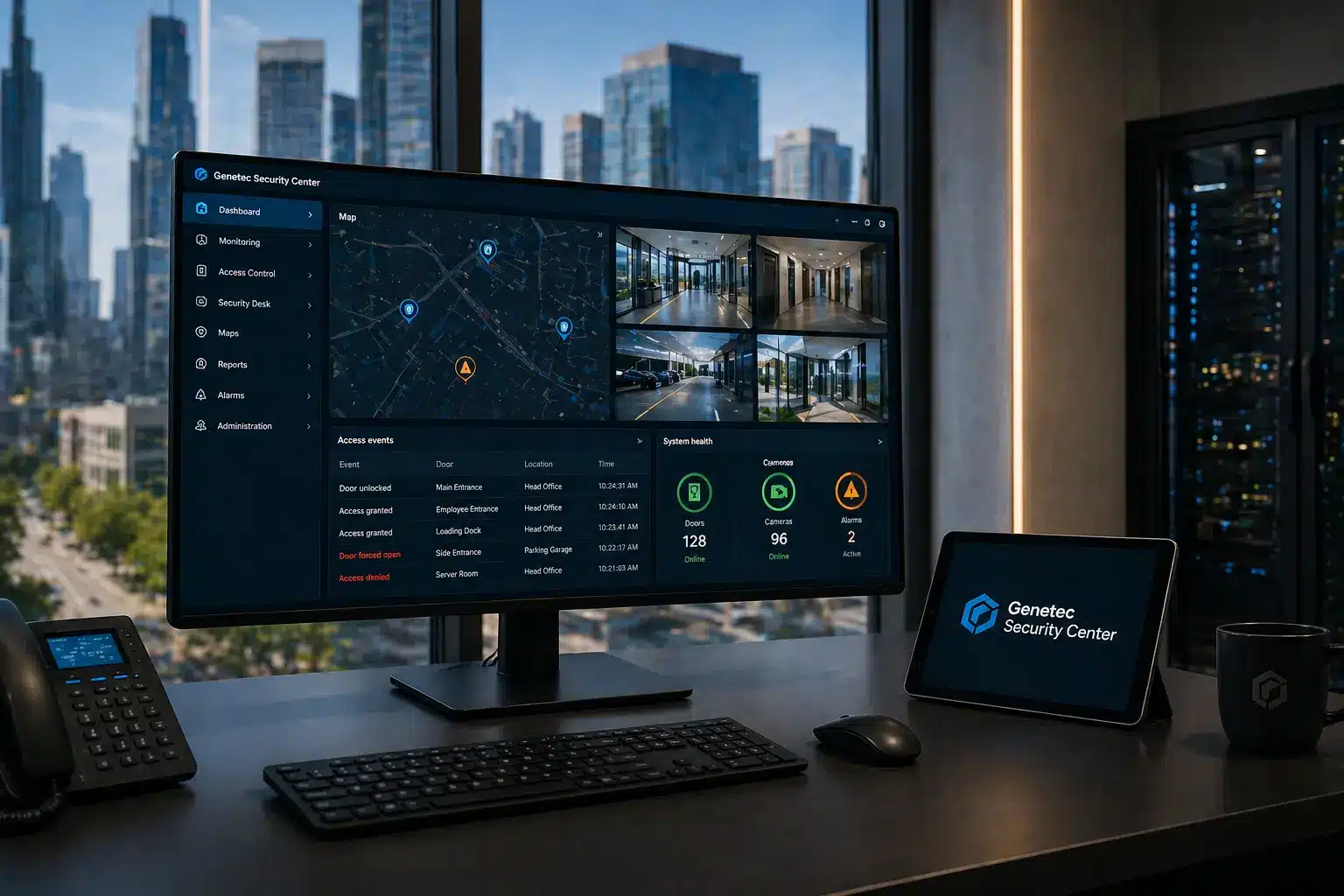 Manufacturer Reviews 4 Genetec Security Center dashboard