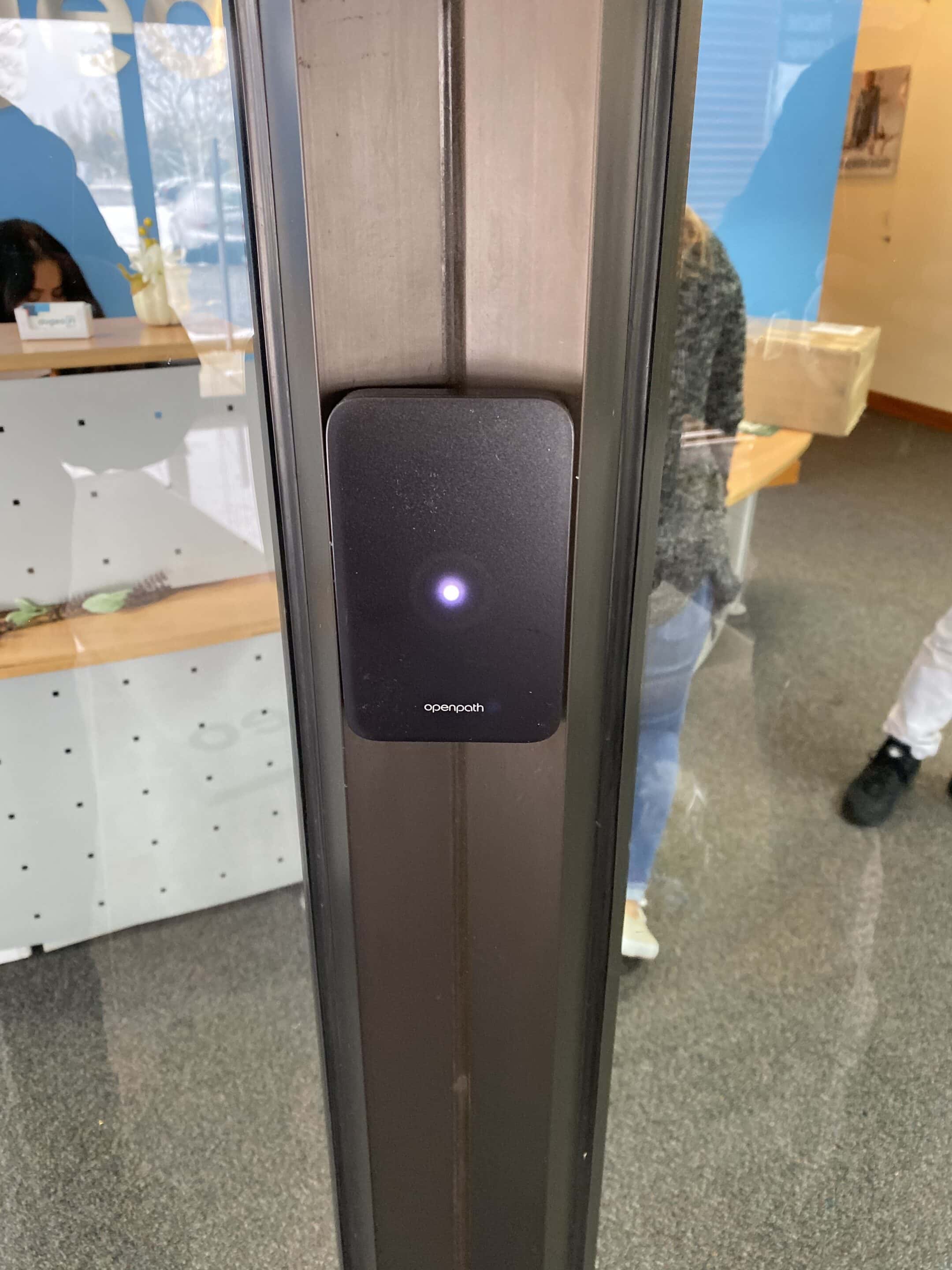 Avigilon Alta / Openpath Prox Reader Installation Avigilon Alta Openpath access-control prox reader installed by Umbrella Security Systems at a commercial door